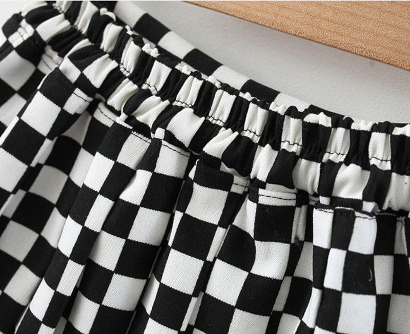 Karirane plisirane suknje za djevojčice, nove 2022., mini suknje za tinejdžerice, ljetna suknja, dječja plesna odjeća za princeze u korejskom stilu