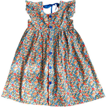 Φόρεμα για κορίτσια Μονό στήθος Φόρεμα Πριγκίπισσας Φόρεμα με μύγα μανίκια 2023 Καλοκαίρι Νέο Παιδικό Ρούχα σε στυλ Princess Pastoral