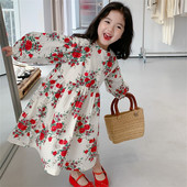 Tüdrukute Retrokleit Kevadine Uus Beebitüdruk Printsess Kleit Lolita Lille Klassikaline Kleit Tüdrukutele Mood Lasteriietus Lasteriided