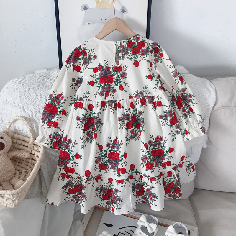 Tüdrukute Retrokleit Kevadine Uus Beebitüdruk Printsess Kleit Lolita Lille Klassikaline Kleit Tüdrukutele Mood Lasteriietus Lasteriided