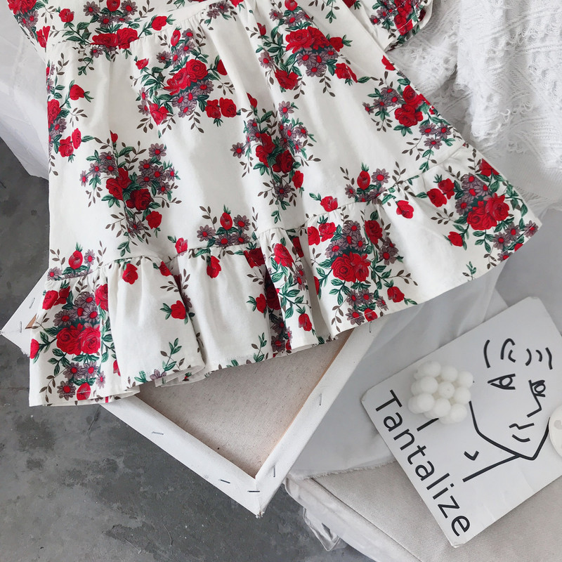 Tüdrukute Retrokleit Kevadine Uus Beebitüdruk Printsess Kleit Lolita Lille Klassikaline Kleit Tüdrukutele Mood Lasteriietus Lasteriided