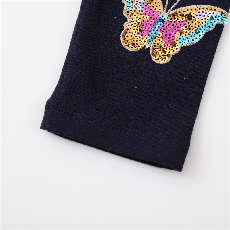 Κοριτσίστικα κολάν πεταλούδα απλικέ για κοριτσάκι παντελόνι με μονόκερο Παιδικό βαμβακερό παντελόνι Παιδικό παντελόνι