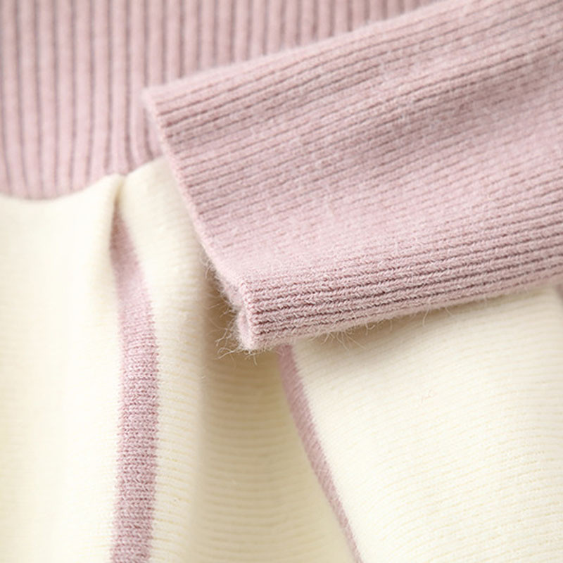 Jesen i zima 2022. Nove džemper haljine za djevojčice Dječja odjeća Pletene haljine Slatke haljine s mjehurićima i mašnama