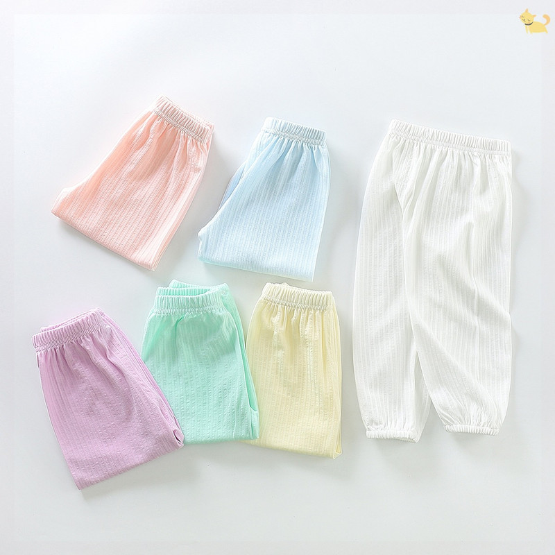 Beebi sääsepüksid 2023 suvised õhukesed lastepüksid, võrkvõrk poistele ja tüdrukutele, ühevärvilised plisseeritud, hingavad, kerged õitsejad