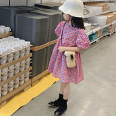 Ljetna haljina za djevojčice Karirana odjeća na točkice Slatki kostimi Haljina za princeze Pamuk Dječja odjeća za djevojčice