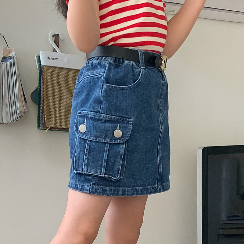 Suknje Ljeto 2023. A kroja dužine iznad koljena Elastični struk Labavi pamuk Nova korejska moda Ležerna dizajnerska djeca Djevojčice