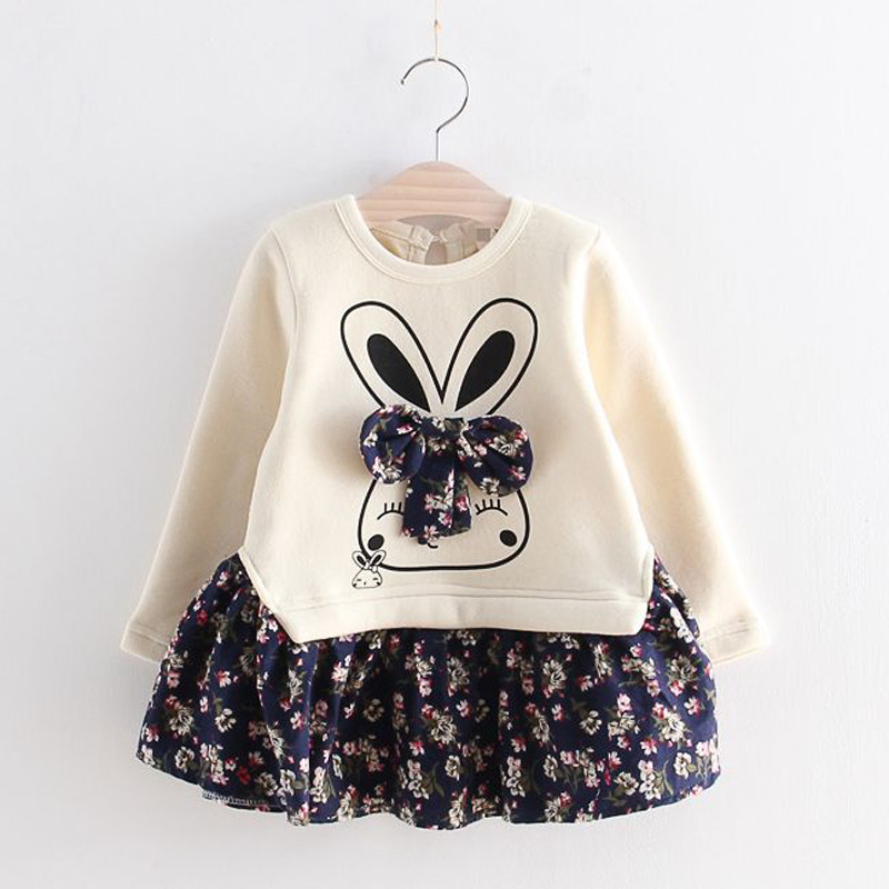 Dječja haljina za djevojčice Proljeće Jesen Životinjski stil Haljine za djevojčice Cvjetna haljina za princeze Odjeća za djevojčice