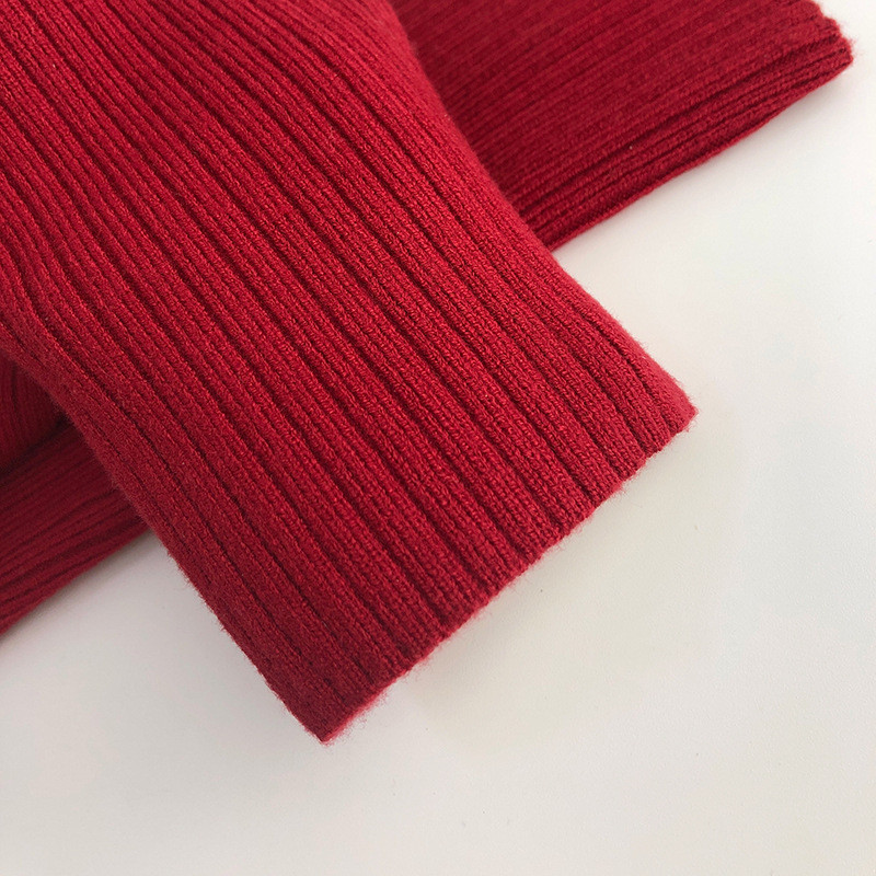 Ins Korejske dječje pletene crvene hlače 2023. Nove pamučne rastezljive hlače Tajice za dječake, malu djecu, Djevojčice, PP uske hlače s donjim dijelom