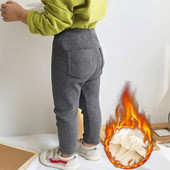 Γλυκό κολάν για κορίτσια μασίφ βελούδινο παντελόνι Φθινόπωρο Χειμώνας Παιδικό Βαμβακερό Stretch Ζεστό Παντελόνι Βρεφικά Κοριτσίστικα Ελαστική μέση Λεπτή Παντελόνα