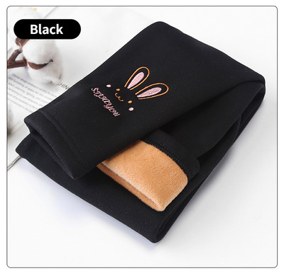 Φθινοπωρινό Χειμώνα Βρεφικά Κοριτσίστικα Κολάν Χοντρό ζεστό χαριτωμένο κουνέλι παντελόνι Παιδικό κορίτσι Plus βελούδινο παντελόνι Παιδικό μασίφ παντελόνι 2-8 ετών