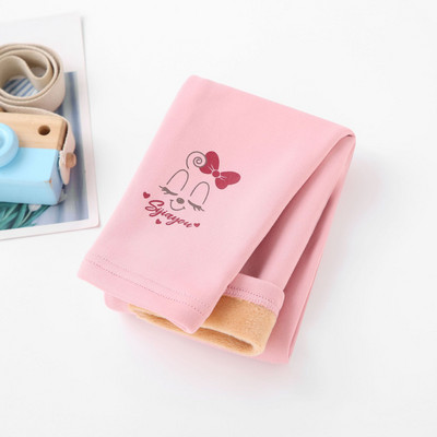 Φθινοπωρινό Χειμώνα Βρεφικά Κοριτσίστικα Κολάν Χοντρό ζεστό χαριτωμένο κουνέλι παντελόνι Παιδικό κορίτσι Plus βελούδινο παντελόνι Παιδικό μασίφ παντελόνι 2-8 ετών