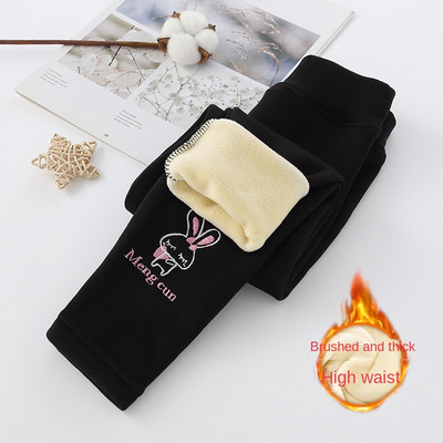 Φθινοπωρινό Χειμώνα Βρεφικά Κοριτσίστικα Κολάν Χοντρό ζεστό χαριτωμένο κουνέλι παντελόνι Παιδικό κορίτσι Plus βελούδινο παντελόνι Παιδικό μασίφ παντελόνι 2-8 ετών