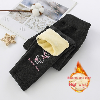 Φθινοπωρινό Χειμώνα Βρεφικά Κοριτσίστικα Κολάν Χοντρό ζεστό χαριτωμένο κουνέλι παντελόνι Παιδικό κορίτσι Plus βελούδινο παντελόνι Παιδικό μασίφ παντελόνι 2-8 ετών