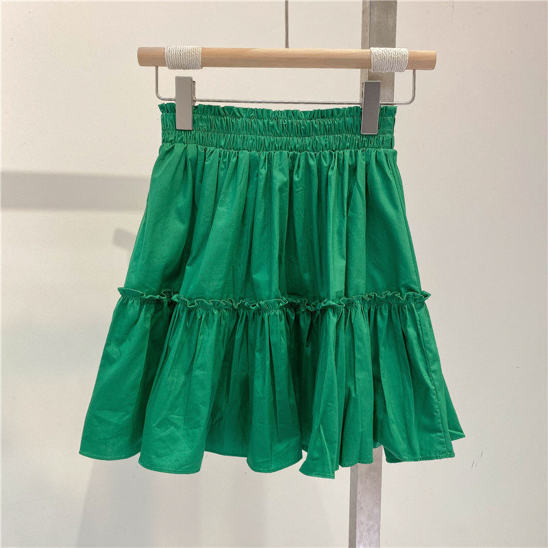 Ljetne suknje za djevojke visokog struka Suknje A kroja u korejskom stilu s volanima za tinejdžerice
