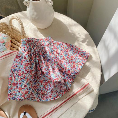 Dječje suknje za djevojčice Kratke hlače Dječje modne kratke hlače s cvjetnim uzorkom Ljetna odjeća za djevojčice Ležerne pamučne kratke hlače s printom