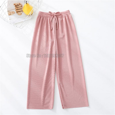 Dječja odjeća Tinejdžerke Ružičasta modna ljetna zelena Ležerne široke nogavice Dječje široke cool hlače