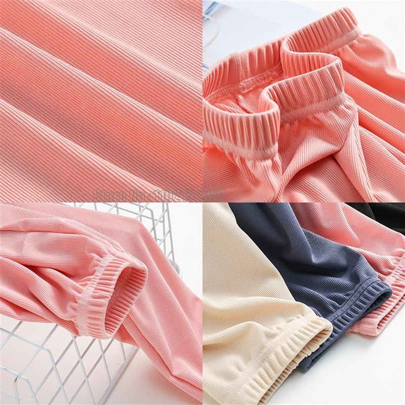 Dječja odjeća Tinejdžerke Ružičasta modna ljetna zelena Ležerne široke nogavice Dječje široke cool hlače