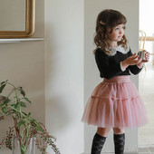 Suknja za djevojčice u korejskom stilu, modna slatka mrežasta suknja za djevojčice, nova dječja suknja visokog struka, dječja odjeća DT597