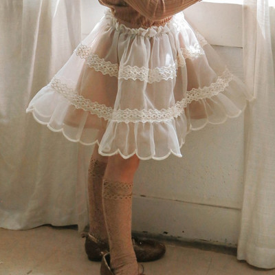 Suknja za djevojčice u korejskom stilu, modna slatka mrežasta suknja za djevojčice, nova dječja suknja visokog struka, dječja odjeća DT597