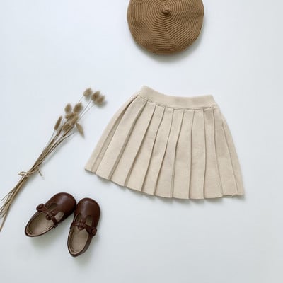 Pletene suknje za djevojčice Modna dječja plisirana suknja za male djevojčice Kratka tutu suknja Odjeća za učenice DT504