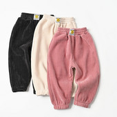 Dječja odjeća jesen zima nove hlače za bebe i baršunaste dječje hlače ležerne termo hlače za muškarce i žene