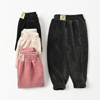 Детско облекло есен зима нови бебешки панталони и кадифени удебелени детски панталони Ежедневни термо панталони за мъже и жени