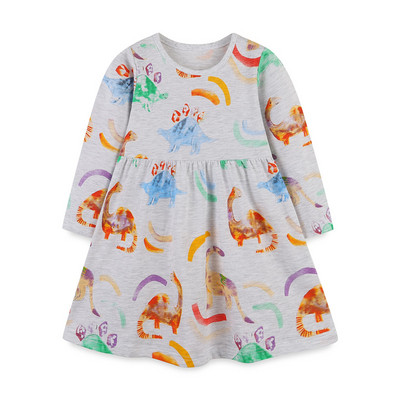 Μακρυμάνικα Jumping Meters Φορέματα για μωρά για κορίτσια Φθινοπωρινά ανοιξιάτικα κινούμενα σχέδια Hot Selling Παιδικά κοστούμια Frocks Ρούχα γενεθλίων