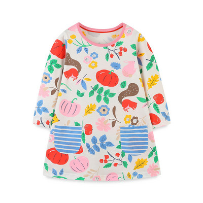 Μακρυμάνικα Jumping Meters Φορέματα για μωρά για κορίτσια Φθινοπωρινά ανοιξιάτικα κινούμενα σχέδια Hot Selling Παιδικά κοστούμια Frocks Ρούχα γενεθλίων