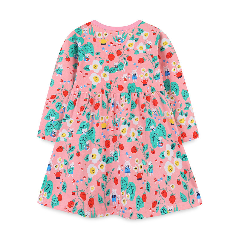 Μακρυμάνικα Jumping Meters Φορέματα για μωρά για κορίτσια Φθινοπωρινά ανοιξιάτικα κινούμενα σχέδια Hot Selling Παιδικά κοστούμια Frocks Ρούχα γενεθλίων