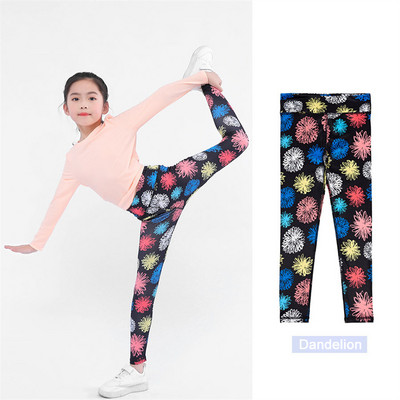 Teenage Gilr Leggings Push Up Αθλητισμός Δυνατό Stretch Παιδική Γυμναστική Γυμναστική για τρέξιμο Παντελόνι γιόγκα έξω από τα ενδύματα Κολάν Fitness