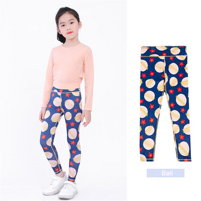 Teenage Gilr Leggings Push Up Αθλητισμός Δυνατό Stretch Παιδική Γυμναστική Γυμναστική για τρέξιμο Παντελόνι γιόγκα έξω από τα ενδύματα Κολάν Fitness