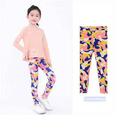 Teenage Gilr Leggings Push Up Αθλητισμός Δυνατό Stretch Παιδική Γυμναστική Γυμναστική για τρέξιμο Παντελόνι γιόγκα έξω από τα ενδύματα Κολάν Fitness