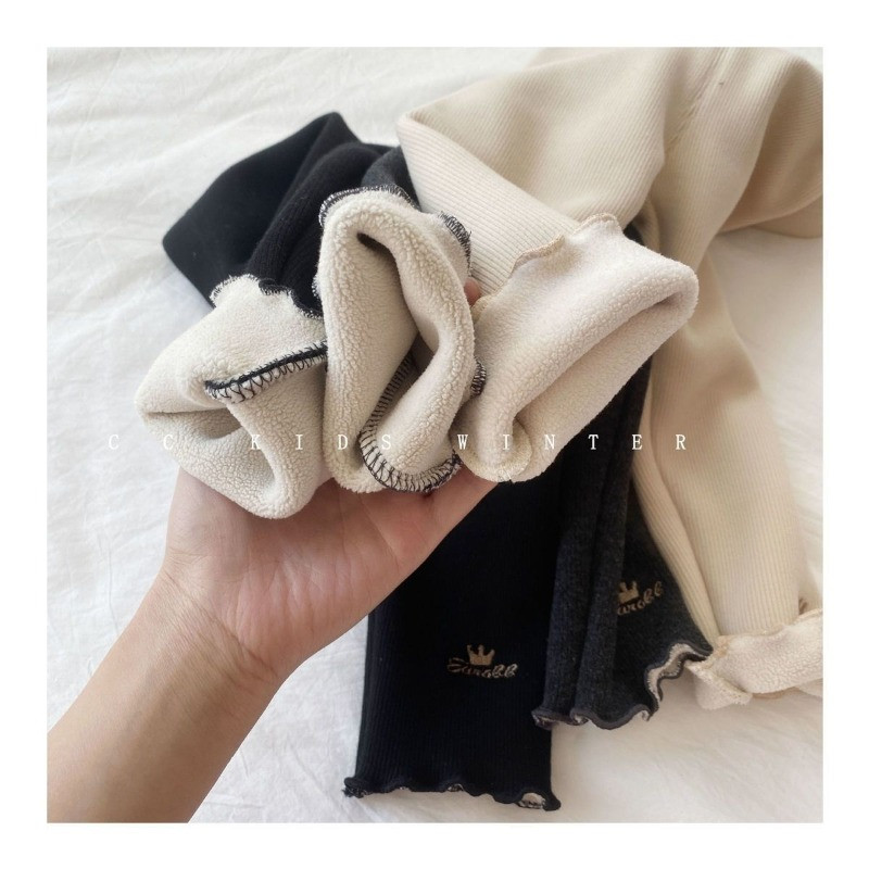 Dječja odjeća, deblja topla kruna, hlače od kašmira za djevojčice, jesen, zima, korejske dječje plus baršunaste hlače, tajice za djevojčice