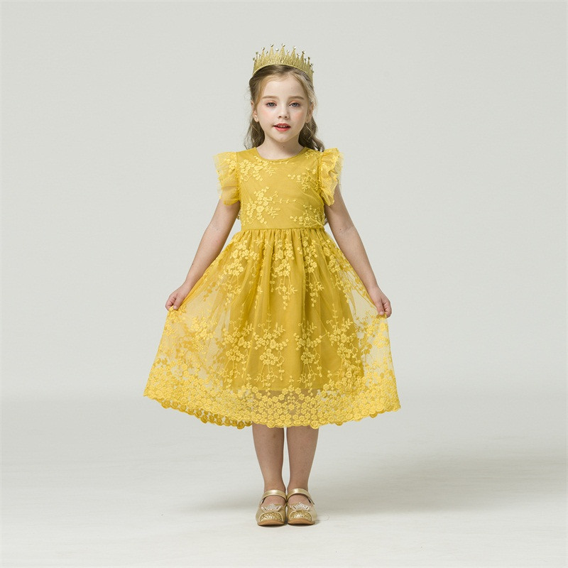 Tüdrukute suvine varrukateta kleit pulmapidu valge lilleline kleidid 3 4 5 6 7 8 aastane laste pitsist vabaaja printsessi kostüüm Tutu Vestido