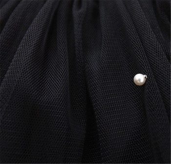καυτές εκπτώσεις καλοκαιρινές φόρεμα σιφόν για κορίτσια φούστα tutu με χάντρες μαύρες φούστες tutu κορίτσι τούλι πέρλες αφράτες φούστες για κορίτσια pettiskirt