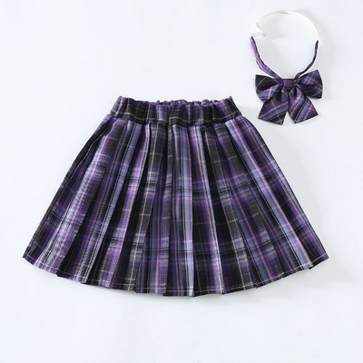 Καλοκαίρι 2023 Παιδική φούστα για κορίτσια με πλισέ για όλες τις χρήσεις Κοντό φόρεμα κολεγιακού στυλ Casual μόδα Παντός αντιστοιχίας καρό μίνι φούστες