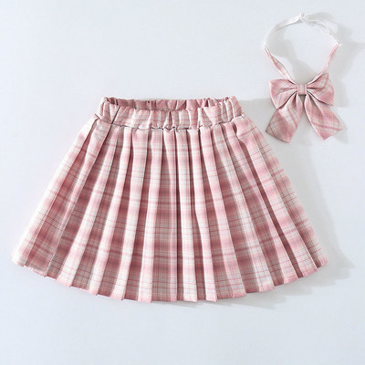 Καλοκαίρι 2023 Παιδική φούστα για κορίτσια με πλισέ για όλες τις χρήσεις Κοντό φόρεμα κολεγιακού στυλ Casual μόδα Παντός αντιστοιχίας καρό μίνι φούστες