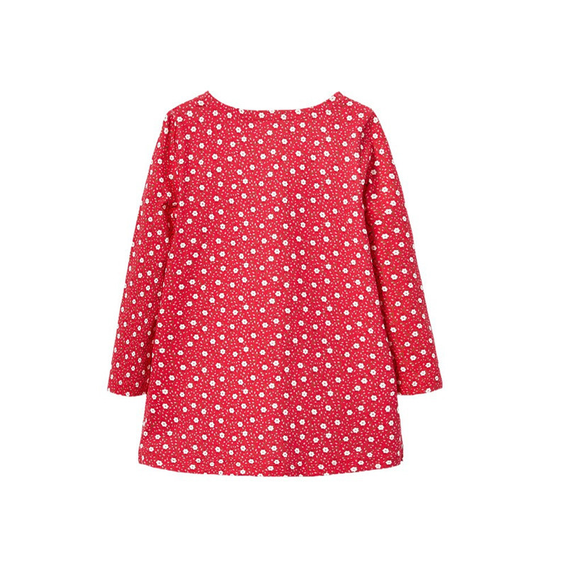 Jumping Meters Χριστουγεννιάτικα φορέματα για κορίτσια με κέντημα ελαφιού Hot Selling Princess βαμβακερά βρεφικά ρούχα μακρυμάνικα παιδικά φόρεμα