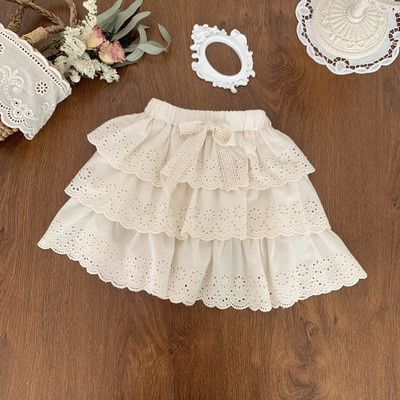 1-7 ani de vară pentru fetițe fuste tricotate scobite la modă fustă pulover pentru fetiță haine tricotate pentru copii fuste cu talie înaltă pentru copii