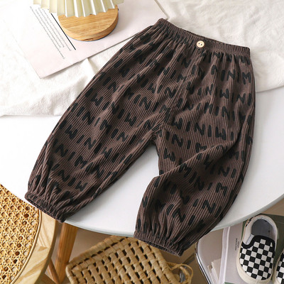 Dječje hlače Proljeće Jesen Hlače od samta Hlače za dječake Ležerne trenirke za djecu Djevojčice Joggers Široka odjeća za malu djecu 1-10 godina