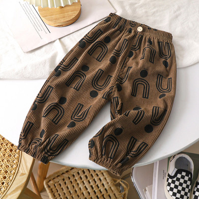 Dječje hlače Proljeće Jesen Hlače od samta Hlače za dječake Ležerne trenirke za djecu Djevojčice Joggers Široka odjeća za malu djecu 1-10 godina