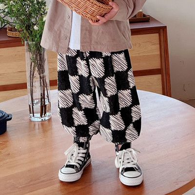 Dječje hlače Proljeće Jesen Hlače od samta Hlače za dječake Ležerne trenirke za djecu Djevojčice Joggers Široka odjeća za malu djecu 1-10 godina