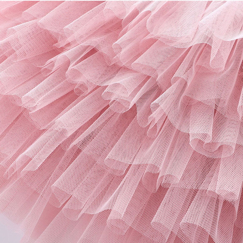 6 kihiline beebitüdruku kohev seelik Printsess Ballet Tülli tantsukooki kujuga lasteriided pühadeks Halloweeni sünnipäevapeoks 1–8 a.