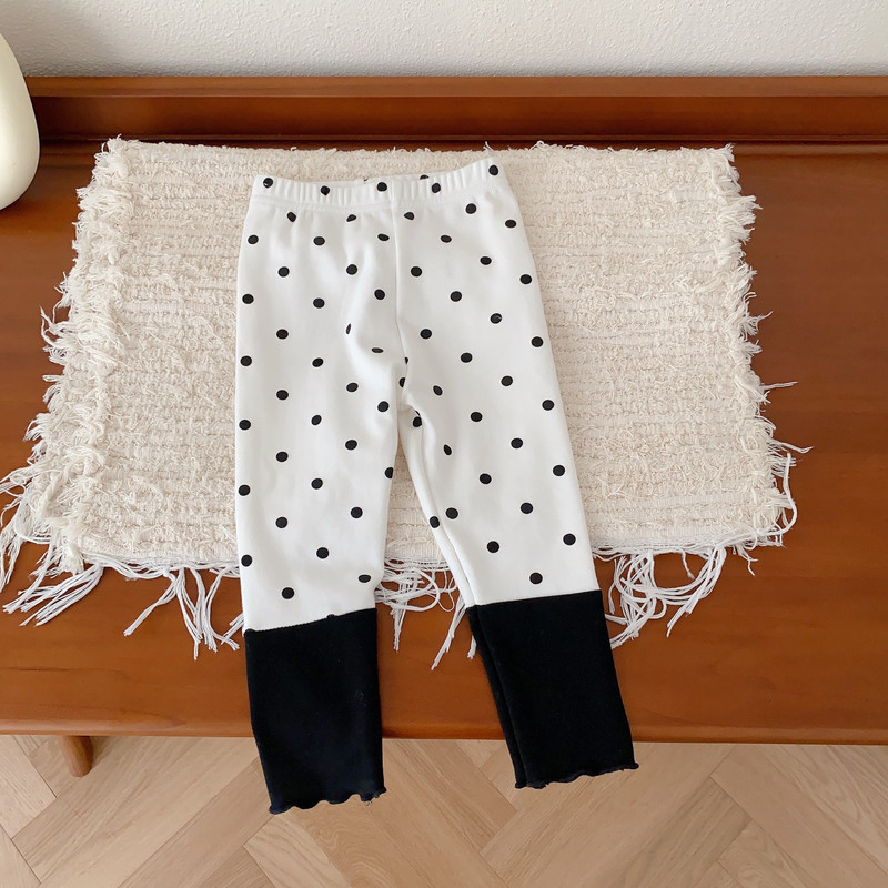 Μόδα φθινοπωρινό παντελόνι για κορίτσια 0-4 χρονών Διακεκριμένο ριγέ συνονθύλευμα κολάν Παντελόνι Capris Παιδικά ρούχα