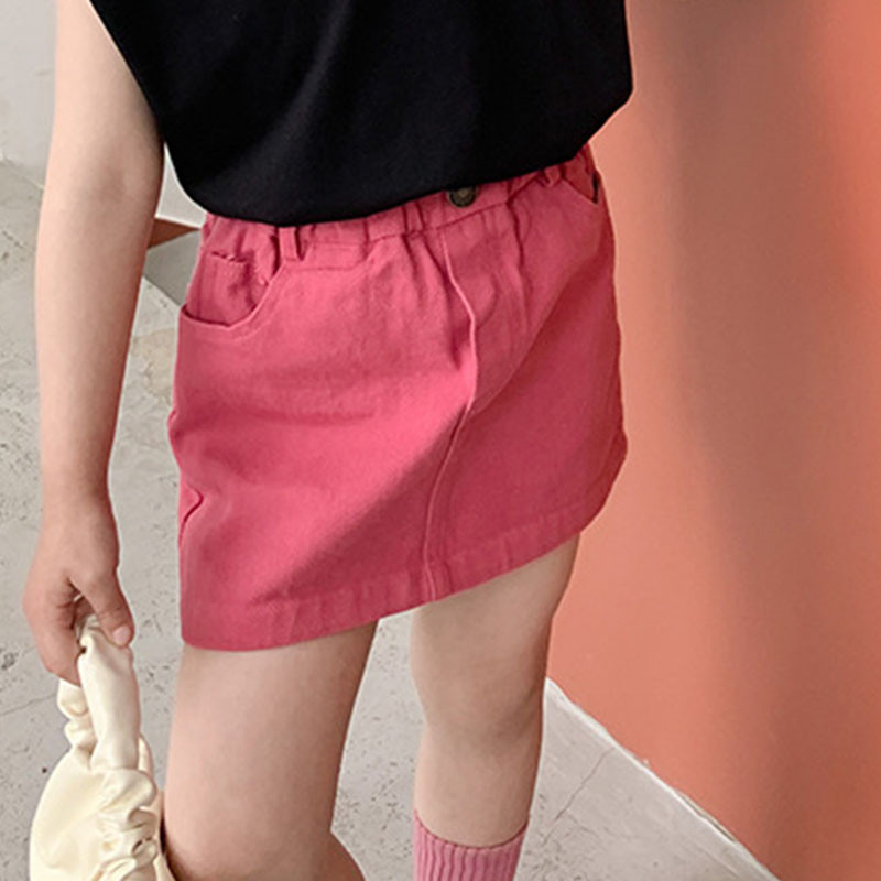 Laste teksadest lühike seelik suvine uus Jaapani Korea stiilis moodne puusa seelik Mitmekülgne vabaaja seelik beebidele