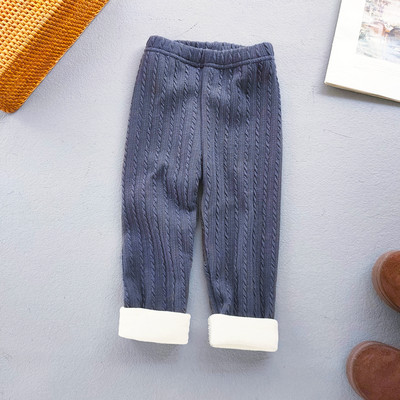 Lasteriided Sügistalv Baby Girls Plus Velvet Säärised Tüdrukud Kootud Elastsus Pakse soojad Püksid Lastele Püksid