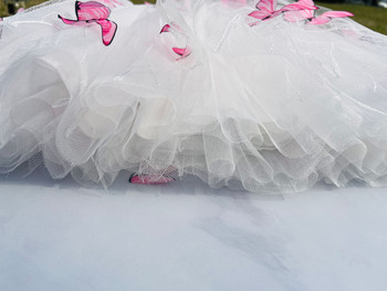 2-12Y Cute Butterfly Baby Girl Φούστα Tutu Mesh Ball gown Φούστες Tulle Princess Party Dance Ballet Faldas Παιδικά ρούχα