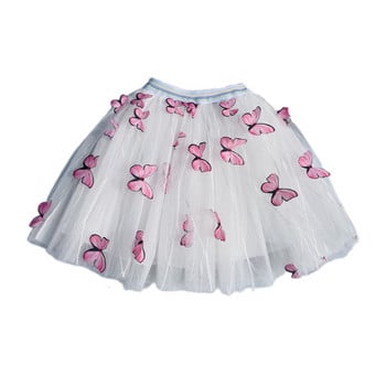 2-12Y Cute Butterfly Baby Girl Φούστα Tutu Mesh Ball gown Φούστες Tulle Princess Party Dance Ballet Faldas Παιδικά ρούχα