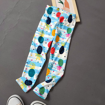 Hlače za djevojčice Tajice za djevojčice Tajice za djevojčice Proljeće Jesen Tajice s cvjetnim printom Djevojčice Ljeto Dječje hlače Odjeća 2-11 godina