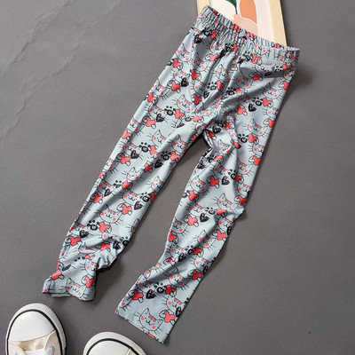 Hlače za djevojčice Tajice za djevojčice Tajice za djevojčice Proljeće Jesen Tajice s cvjetnim printom Djevojčice Ljeto Dječje hlače Odjeća 2-11 godina